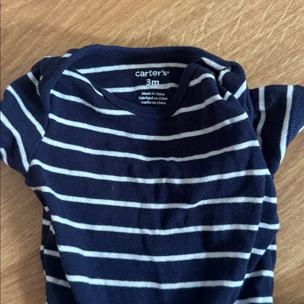 3 Months LOT of 3 Carter's 1 Long 2 Short-Sleeve Bodysuits